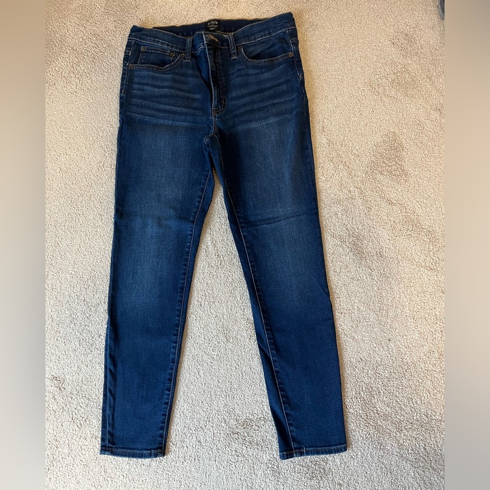 J Crew 9” high rise skinny jeans.  Size 30.  EUC.